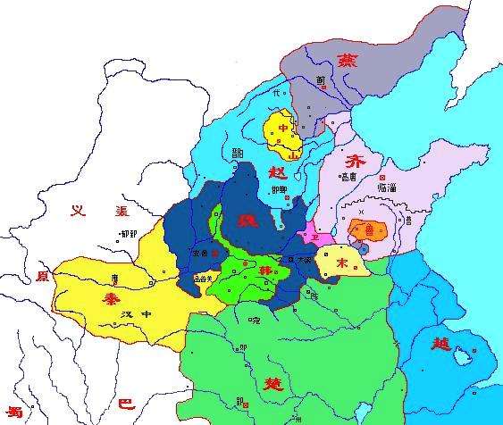 戰(zhàn)國地圖 戰(zhàn)國地圖